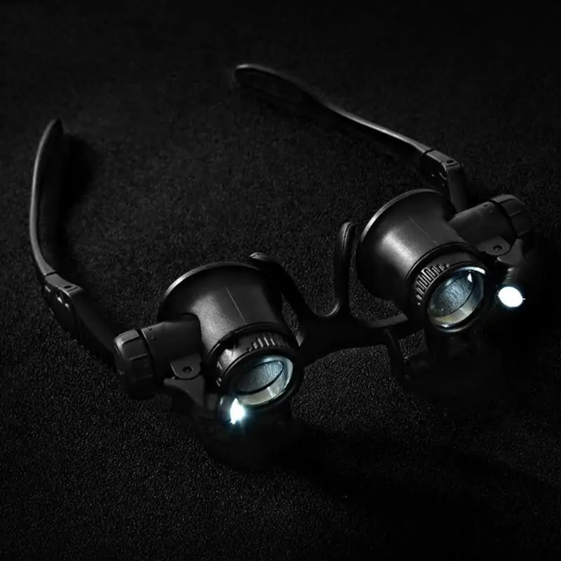 BIJIA 10X 15X 20X 25X Headband Eyewear outdoor Magnifier Loupe product Glasses with LED Light Watch Repair binocular scope tool
BIJIA 10X 15X 20X 25X Headband Eyewear outdoor Magnifier Loupe product Glasses with LED Light Watch Repair binocular scope tool