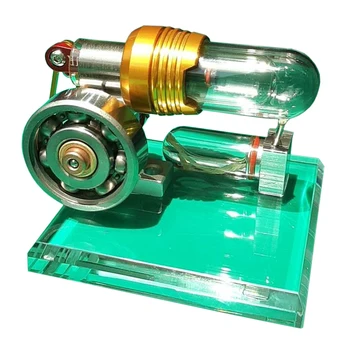 Single-cylinder Stirling Engine Model Toy with Transparent Glass Base Pocket External Combustion Engine Science Experiment
Single-cylinder Stirling Engine Model Toy with Transparent Glass Base Pocket External Combustion Engine Science Experiment