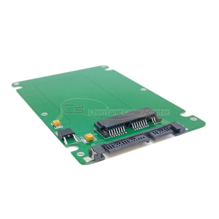 

Jimier SA-098 1 8" Micro SATA 16pin SSD to 7mm 2 5" SATA 22Pin Hard Disk Case Enclosure White