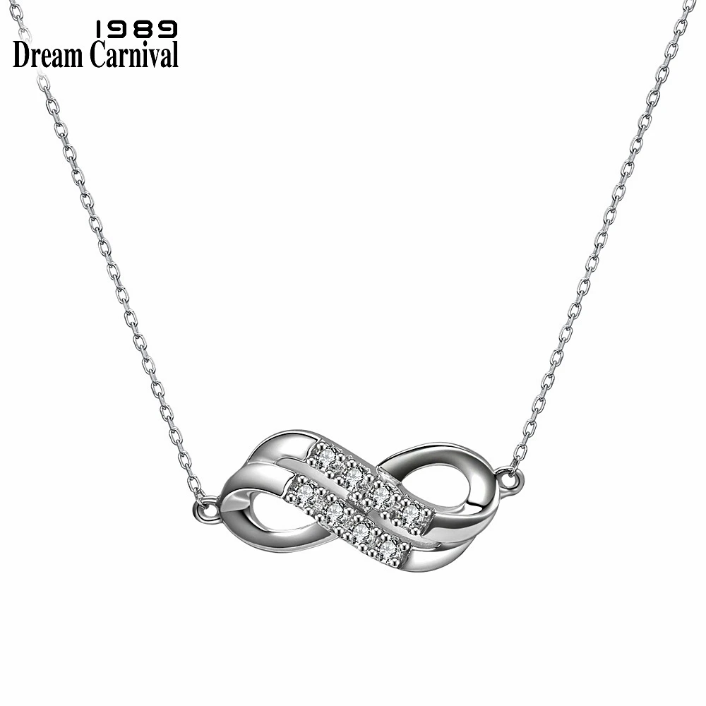 DreamCarnival 1989 New Sterling Silver 925 jewelry Infinity Design Cubic Zirconia Fashion Pendant Necklaces for Women SN02370R
DreamCarnival 1989 New Sterling Silver 925 jewelry Infinity Design Cubic Zirconia Fashion Pendant Necklaces for Women SN02370R