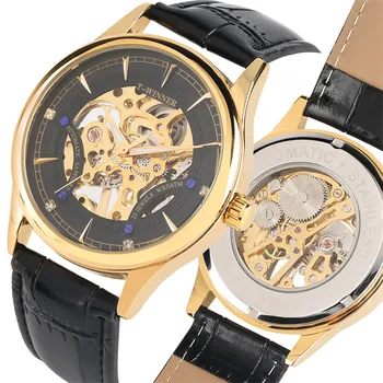 Mechanical Watch Men Transparent Hand Winding Wristwatch Leather Mens Watches Top Brand Luxury Business Fashion Timepieces Gifts
Mechanical Watch Men Transparent Hand Winding Wristwatch Leather Mens Watches Top Brand Luxury Business Fashion Timepieces Gifts