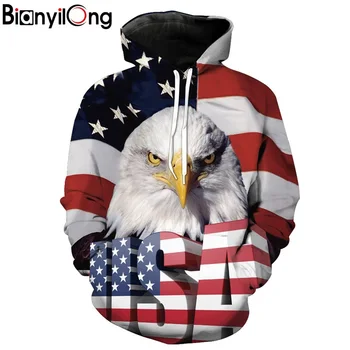 2019 autumn new hoodie personality 3D Eagle fashion men's hoodie printing fashion hooded men and women casual shirt
2019 autumn new hoodie personality 3D Eagle fashion men's hoodie printing fashion hooded men and women casual shirt