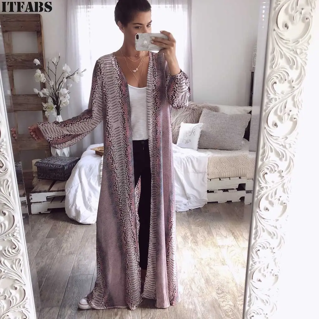 Women Casual Snakeskin Printed Vintage Kimono Cardigan Ladies Summer Long Crochet Chiffon Cover-ups Kimono Loose Blouse Tops
Women Casual Snakeskin Printed Vintage Kimono Cardigan Ladies Summer Long Crochet Chiffon Cover-ups Kimono Loose Blouse Tops