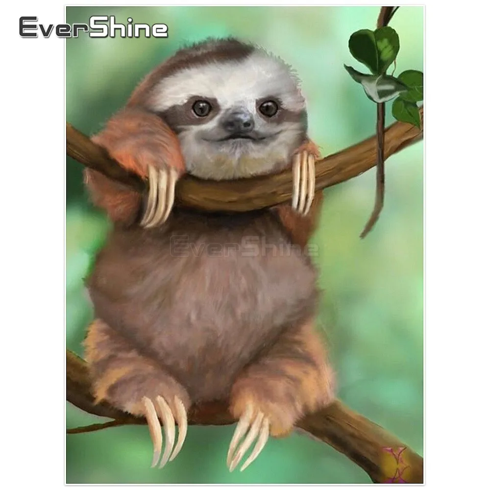 Evershine DIY 5D Diamond Embroidery Sloth Diamond Painting Full Square Cross Stitch Animals Picture Of Rhinestones Wall Decor
Evershine DIY 5D Diamond Embroidery Sloth Diamond Painting Full Square Cross Stitch Animals Picture Of Rhinestones Wall Decor