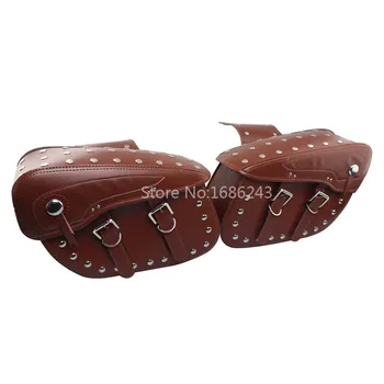 2X Motorcycle Saddlebag PU Leather Fits For Harley Sportster XL 883 1200 XL883 XL1200 Luggage Bags Brown with Chrome Rivets
2X Motorcycle Saddlebag PU Leather Fits For Harley Sportster XL 883 1200 XL883 XL1200 Luggage Bags Brown with Chrome Rivets