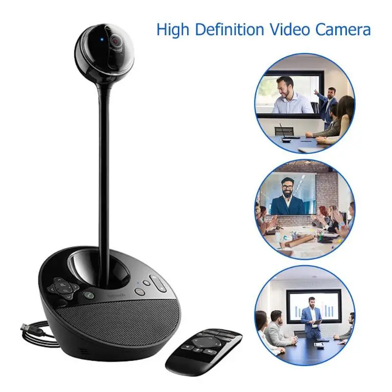 Logitech Webcam Video Conference Webcam Full HD 1080p With Speakerphone And USB Cable And Remote Control
Logitech Webcam Video Conference Webcam Full HD 1080p With Speakerphone And USB Cable And Remote Control