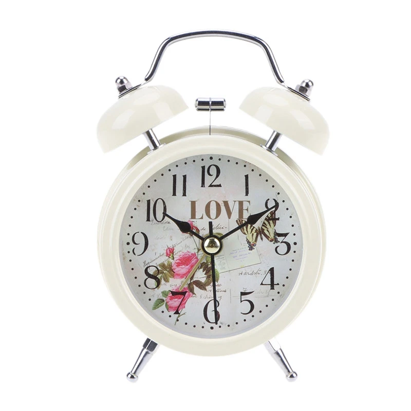 Household Retro Alarm Clock Round Number Double Bell Desk Table Digital Clock Home Decor
Household Retro Alarm Clock Round Number Double Bell Desk Table Digital Clock Home Decor