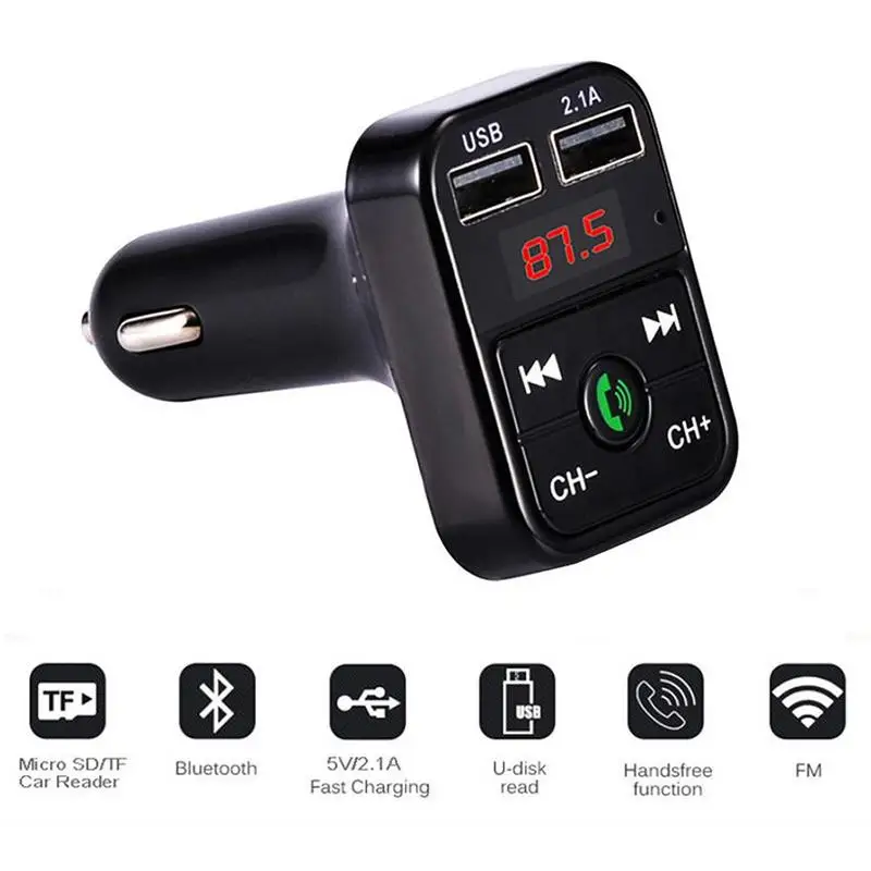 Car MP3 Music Player Bluetooth FM Modulator Transmitter Hands Free Car Kit Car Styling TF Music 5V 2.1A USB Charger 12V-24V
Car MP3 Music Player Bluetooth FM Modulator Transmitter Hands Free Car Kit Car Styling TF Music 5V 2.1A USB Charger 12V-24V