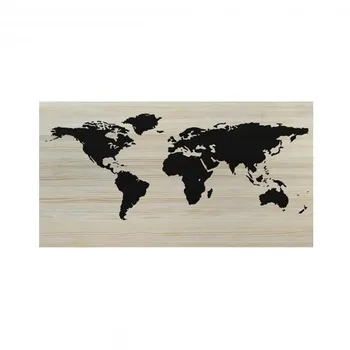 Cabecero natural mapamundi - 90x80cm