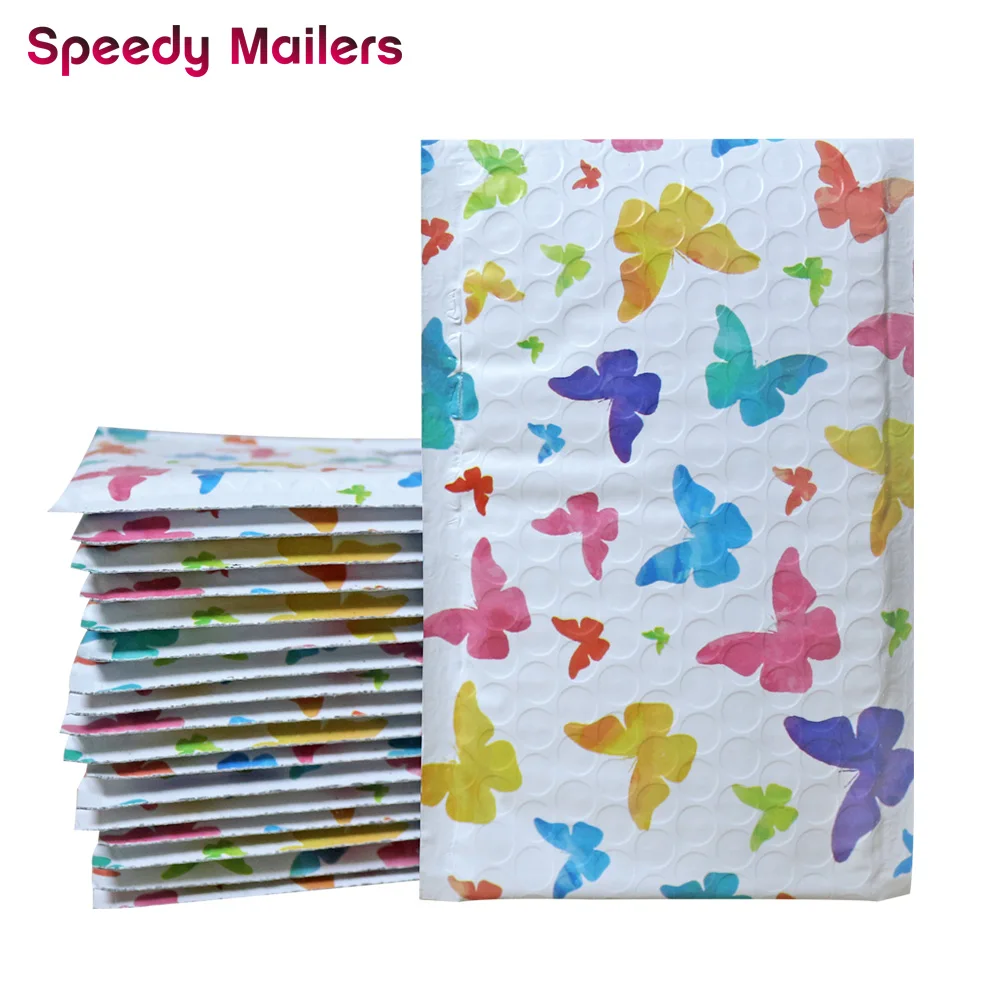 Speedy Mailers 10PCS 4x7 inch Printed Poly Bubble Mailers 120x180mm Colorful butterflys Pattern Bubble Lined Envelopes
Speedy Mailers 10PCS 4x7 inch Printed Poly Bubble Mailers 120x180mm Colorful butterflys Pattern Bubble Lined Envelopes