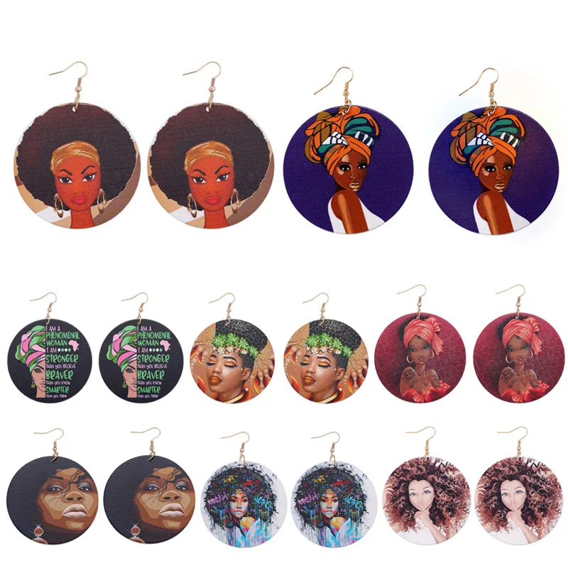 1 Pair Natural Wooden Round African Girls Women Personalized Style Handmade Circle Drop Earring For Valentines Gift
1 Pair Natural Wooden Round African Girls Women Personalized Style Handmade Circle Drop Earring For Valentines Gift
