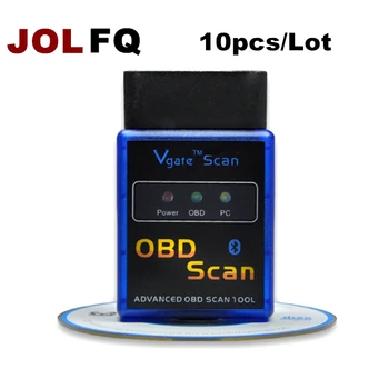 10pcs/lot Auto Car Code Reader Vgate ELM327 V2.1 HH Android Bluetooth OBD 2 OBD II Diagnostic Scan Tool elm 327 Scanner
10pcs/lot Auto Car Code Reader Vgate ELM327 V2.1 HH Android Bluetooth OBD 2 OBD II Diagnostic Scan Tool elm 327 Scanner