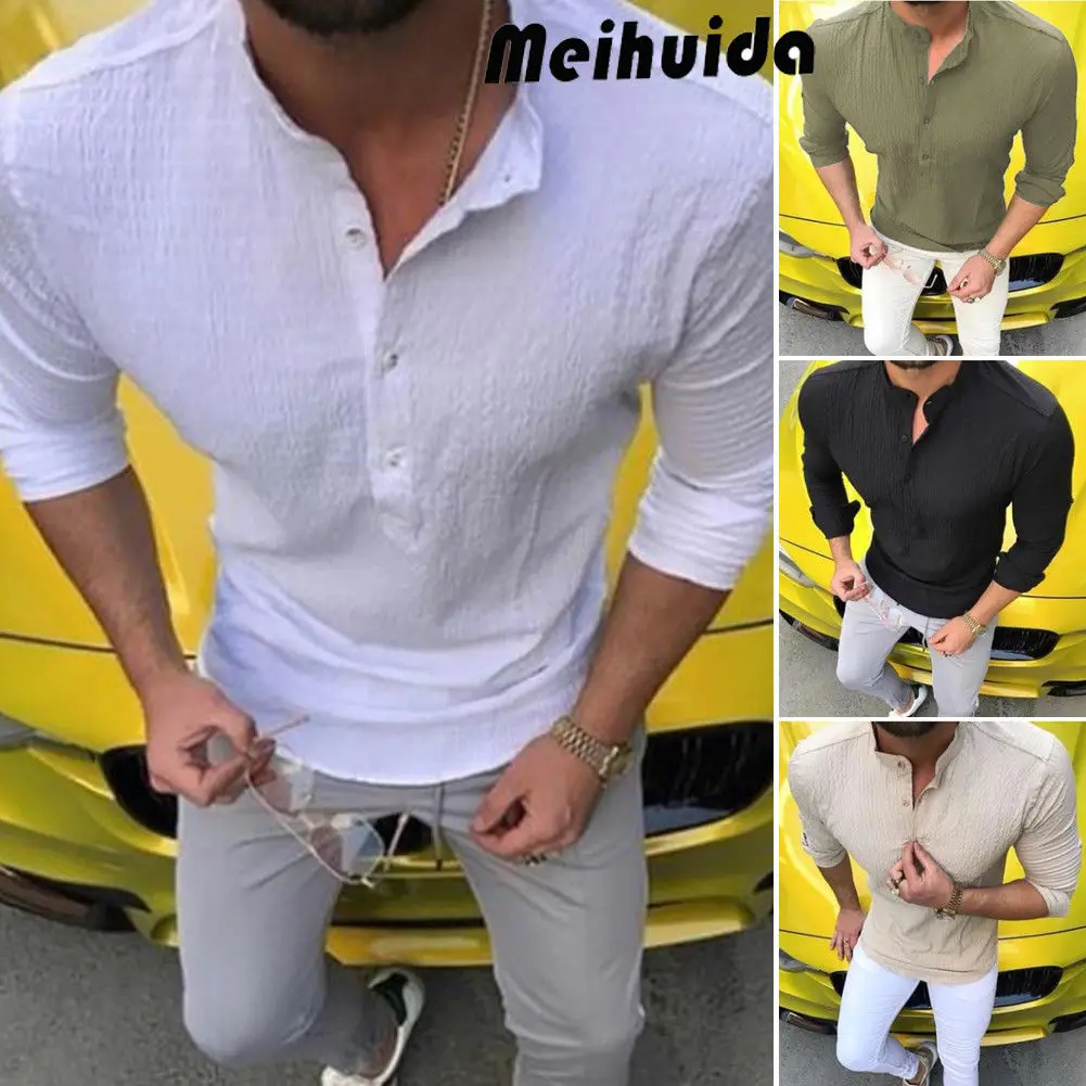2019 New Style Fashion Hot Men's Slim Fit V Neck Long Sleeve Muscle Tee Casual Tops Button Casual Shirts
2019 New Style Fashion Hot Men's Slim Fit V Neck Long Sleeve Muscle Tee Casual Tops Button Casual Shirts