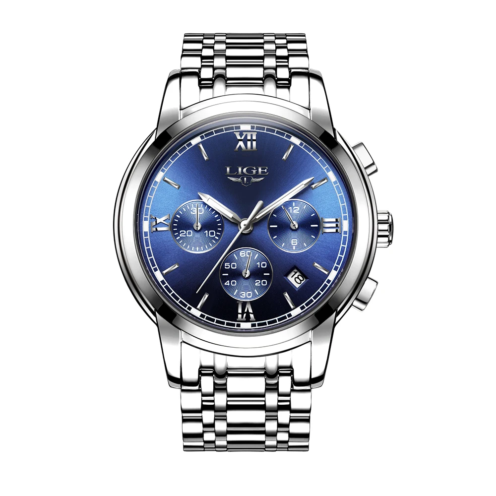 LIGE Fashion Luxury Steel Men Watches 3ATM Waterproof Quartz Watch Luminous Sport Man Wristwatch Male Relogio Musculino
LIGE Fashion Luxury Steel Men Watches 3ATM Waterproof Quartz Watch Luminous Sport Man Wristwatch Male Relogio Musculino