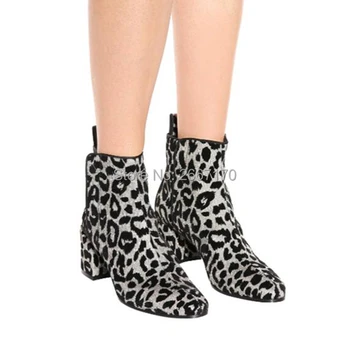 Botines Mujer 2018 Black Velvet Printed Leopard Shoes Autumn Winter Ankle Boots Casual Square Block Med Heels Women Footwear
Botines Mujer 2018 Black Velvet Printed Leopard Shoes Autumn Winter Ankle Boots Casual Square Block Med Heels Women Footwear