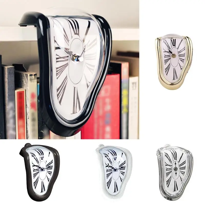 Innovative Twisting Style Wall Clock Funny Melting Style Table Corner Roman Numerals Right Angle Retro Deformation Time Clock
Innovative Twisting Style Wall Clock Funny Melting Style Table Corner Roman Numerals Right Angle Retro Deformation Time Clock