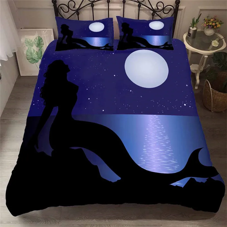 Bedding Set 3D Printed Duvet Cover Bed Set Sea Mermaid Home Textiles for Adults Lifelike Bedclothes with Pillowcase #MRY28
Bedding Set 3D Printed Duvet Cover Bed Set Sea Mermaid Home Textiles for Adults Lifelike Bedclothes with Pillowcase #MRY28