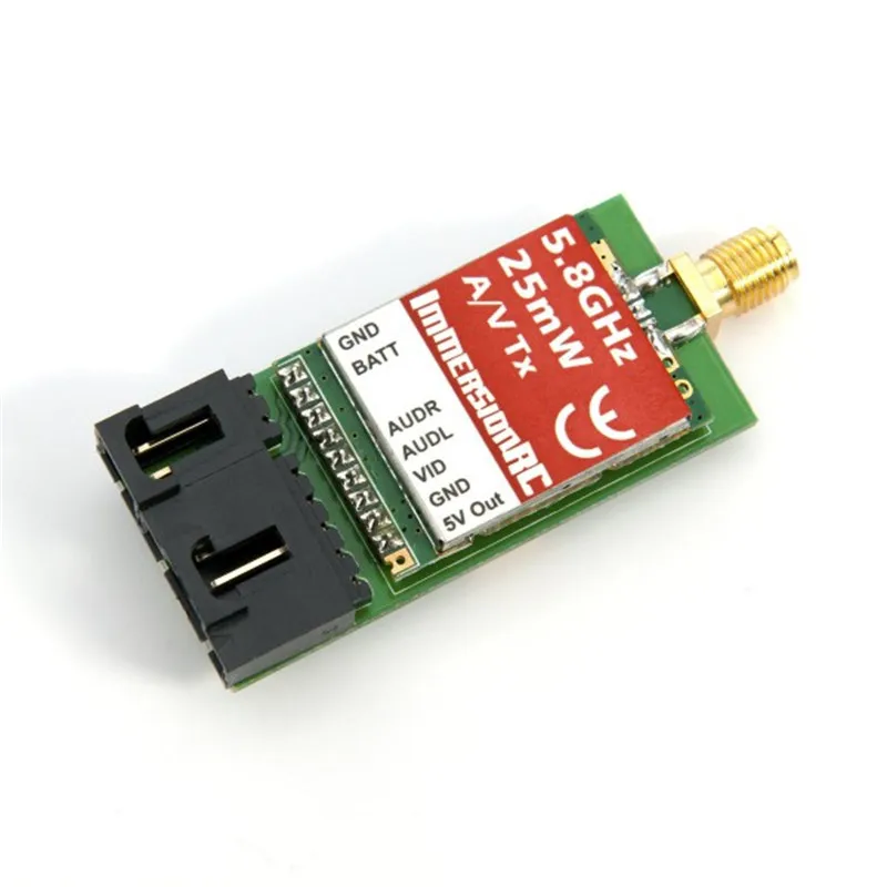 Immersionrc 5.8GHz 25mW 7CH A/V FPV Transmitter VTX For FPV RC Racing Drone Models Spare Part Accs
Immersionrc 5.8GHz 25mW 7CH A/V FPV Transmitter VTX For FPV RC Racing Drone Models Spare Part Accs