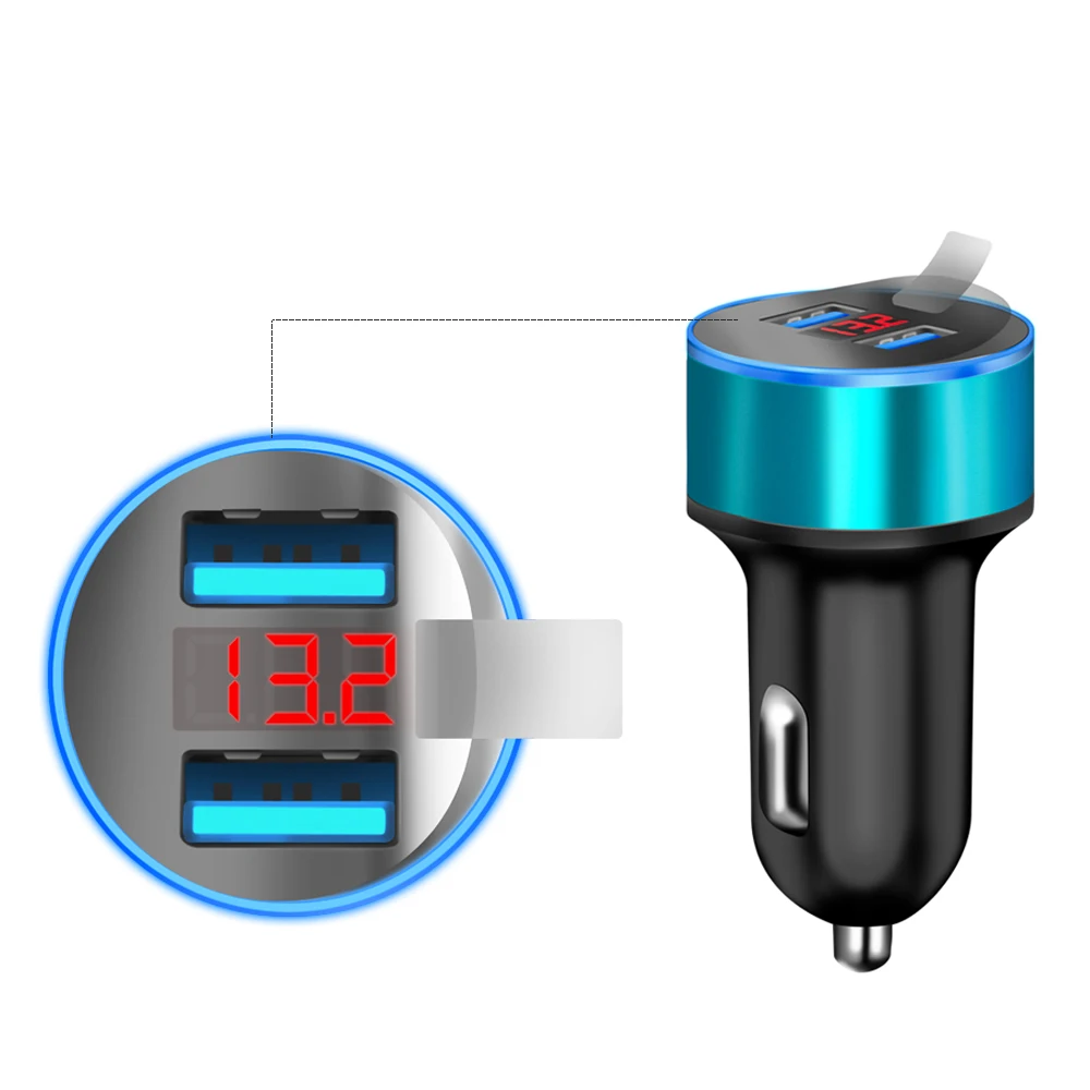 3.1A Dual USB Car Charger 2 Port LCD Display 12-24V Cigarette Lighters Socket White For Bmw Ford VW Volkswagen VW Tesla Model 3
3.1A Dual USB Car Charger 2 Port LCD Display 12-24V Cigarette Lighters Socket White For Bmw Ford VW Volkswagen VW Tesla Model 3