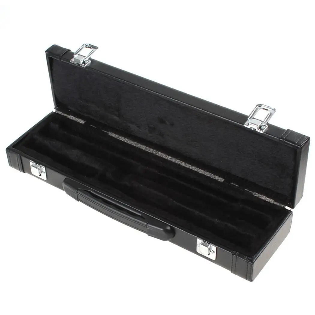 16 Holes Key Flute Cupronickel Silver Plated Concert Musical Instrument Solid Durable Storage Box Case Black | Спорт и развлечения