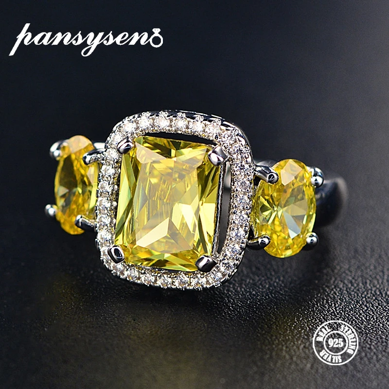 PANSYSEN Women's Genuine 925 Sterling Silver Jewelry Rings Luxury Shining Citrine Gemstone Ring Fine Jewelry Anniversary Gift
PANSYSEN Women's Genuine 925 Sterling Silver Jewelry Rings Luxury Shining Citrine Gemstone Ring Fine Jewelry Anniversary Gift