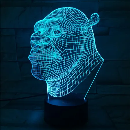 Shrek Anime toys Figma Model Led Nightlight 3D Illusion Shrek figure Colorful Flash Lighting Glow in the Dark Toys for Kids
Shrek Anime toys Figma Model Led Nightlight 3D Illusion Shrek figure Colorful Flash Lighting Glow in the Dark Toys for Kids