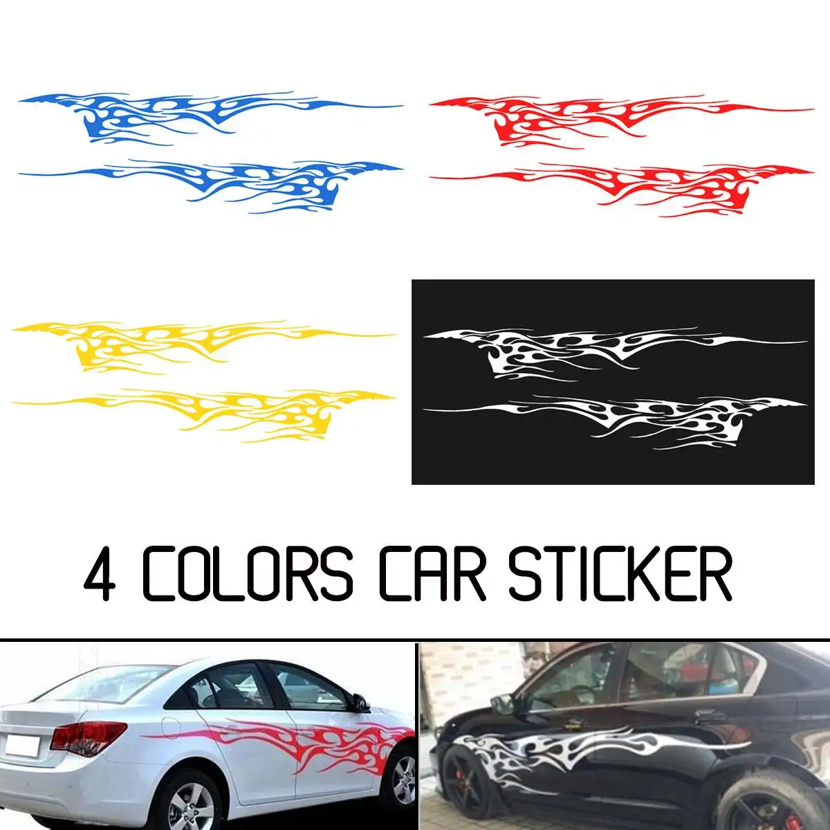 Pair 102''X14'' Universal Car Racing Flame Wind Vinyl Decal Sticker Cover Graphics Sid Body Emblem Bandage
Pair 102''X14'' Universal Car Racing Flame Wind Vinyl Decal Sticker Cover Graphics Sid Body Emblem Bandage