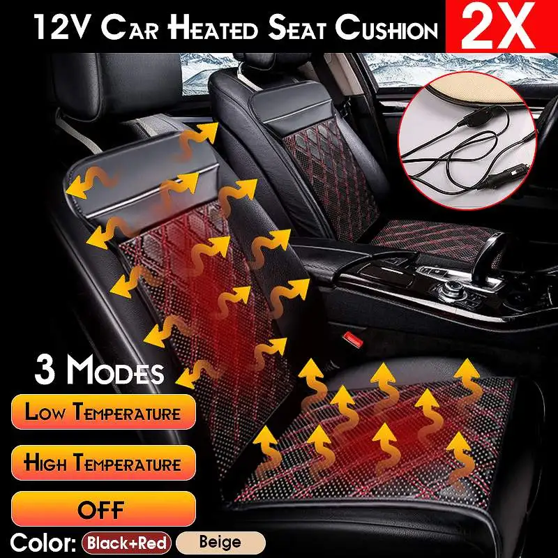 2pcs 12V Heated Car Seat Cushion Cover Seat Heater Warmer Winter Household Cushion cardriver heated seat cushion
2pcs 12V Heated Car Seat Cushion Cover Seat Heater Warmer Winter Household Cushion cardriver heated seat cushion