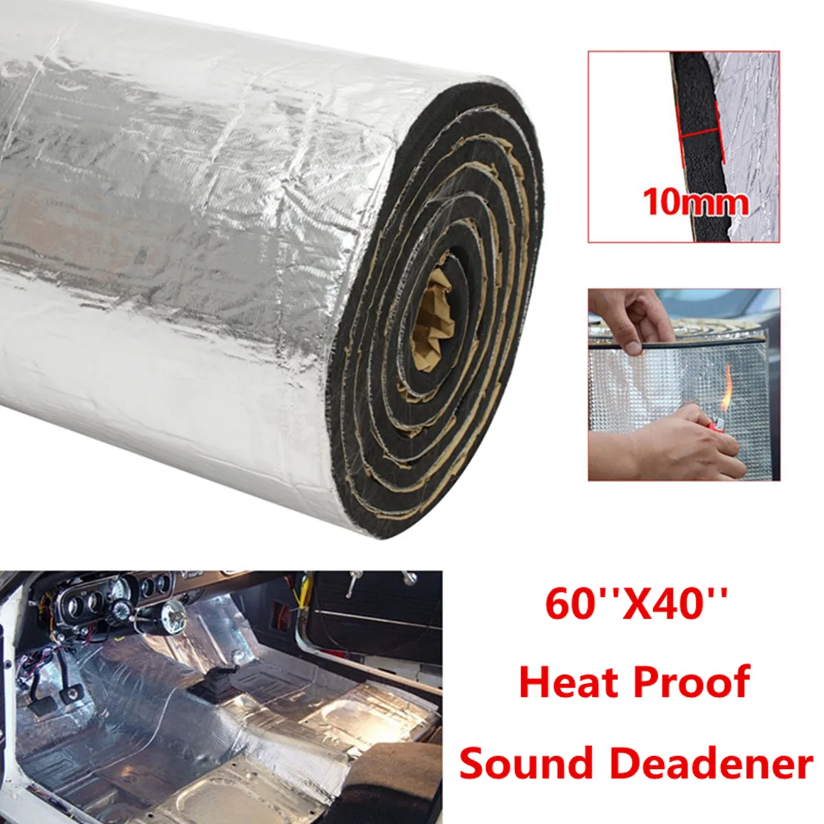 Auto Car Audio Noise Control Sound Deadener Car Heat Shield Insulation Proofing Mat Deadening Sticker Foam Liner 150x100x1cm
Auto Car Audio Noise Control Sound Deadener Car Heat Shield Insulation Proofing Mat Deadening Sticker Foam Liner 150x100x1cm
