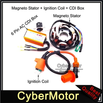 Magneto Stator Racing Ignition Coil 6 Pins Wires AC CDI Box For Chinese GY6 125cc 150cc Engine ATV Quad Moped Scooter
Magneto Stator Racing Ignition Coil 6 Pins Wires AC CDI Box For Chinese GY6 125cc 150cc Engine ATV Quad Moped Scooter