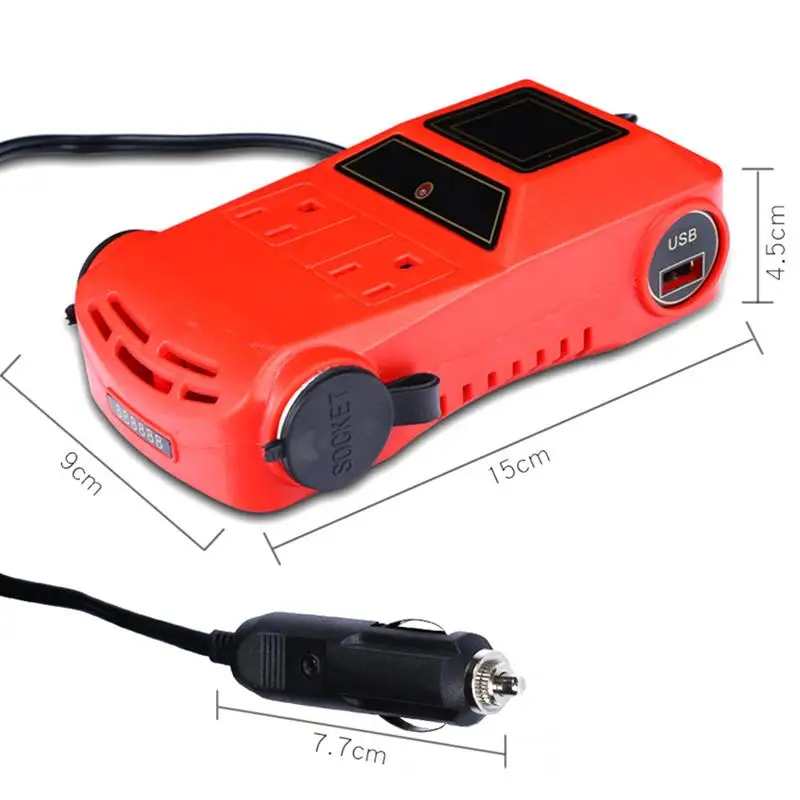 Car Power Inverter Universal 12V 24V To 220V Converter Multi-Functional Auto Socket Charger
Car Power Inverter Universal 12V 24V To 220V Converter Multi-Functional Auto Socket Charger