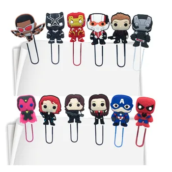 100pcs Cartoon Marvel's The Avengers Action Figure Cute Bookmarks for Books Page Holder Paper Clips Office School Supplies
100pcs Cartoon Marvel's The Avengers Action Figure Cute Bookmarks for Books Page Holder Paper Clips Office School Supplies