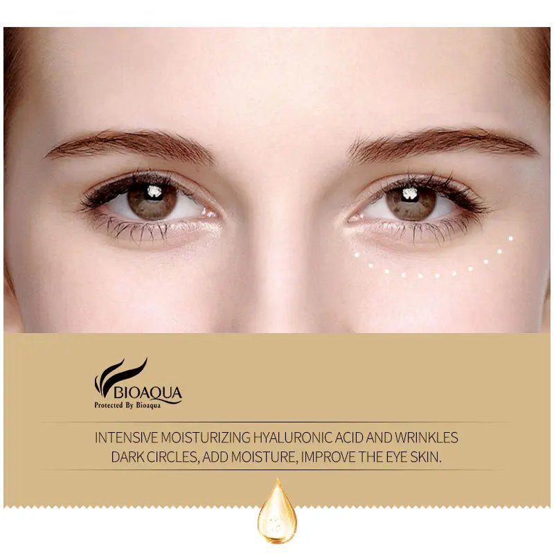 Hot Sales BIOAQUA Hyaluronic Acid Moisturizing Eye Mask For The Eye Anti-Wrinkle Remove Black Eye Face Care
Hot Sales BIOAQUA Hyaluronic Acid Moisturizing Eye Mask For The Eye Anti-Wrinkle Remove Black Eye Face Care
