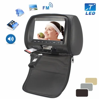 New 7 inches Car Headrest Monitor Rear Seat Monitor with Zipper USB SD MP4 Multimedia Player Black Beige Gray SH7048-P5-Zip
New 7 inches Car Headrest Monitor Rear Seat Monitor with Zipper USB SD MP4 Multimedia Player Black Beige Gray SH7048-P5-Zip