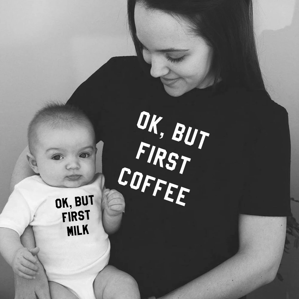 Ok But First /Ok But First Milk Matching Family Tshirts Mother & Child Shirts Mommy and Me Clothes Top Family Matching Outfit
Ok But First /Ok But First Milk Matching Family Tshirts Mother & Child Shirts Mommy and Me Clothes Top Family Matching Outfit