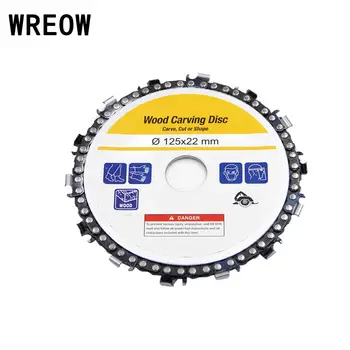22MM 5 inch Circular Saw Blades Woodworking Chain Angle Chain Grinding Disc Cutting Blade Wood Carving Disc For Angle Grinder
22MM 5 inch Circular Saw Blades Woodworking Chain Angle Chain Grinding Disc Cutting Blade Wood Carving Disc For Angle Grinder