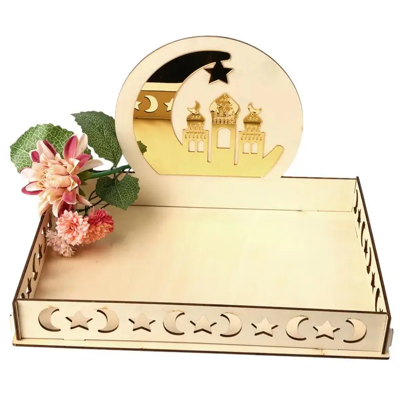 Islam Eid Ramadan Mubarak Wooden Dessert Tray Applicable To Muslim Islam Eid Al-Fitr Hollow Home Decorations Party Supplies
Islam Eid Ramadan Mubarak Wooden Dessert Tray Applicable To Muslim Islam Eid Al-Fitr Hollow Home Decorations Party Supplies
