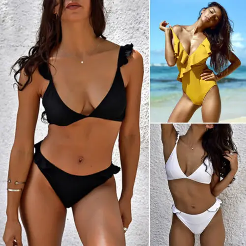 Hot Two-Pieces Women's Summer Beach Bra Bikini Set Ladies Holiday Swimwear Pool Bathing Suit Swimsuit Beachwear femme
Hot Two-Pieces Women's Summer Beach Bra Bikini Set Ladies Holiday Swimwear Pool Bathing Suit Swimsuit Beachwear femme
