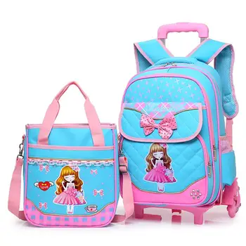 Two-Piece Detachable Six-Wheeled Children's Trolley Shoulder Bag Kid'S Rolling Backpack With Book Tote Student Bags For Children
Two-Piece Detachable Six-Wheeled Children's Trolley Shoulder Bag Kid'S Rolling Backpack With Book Tote Student Bags For Children
