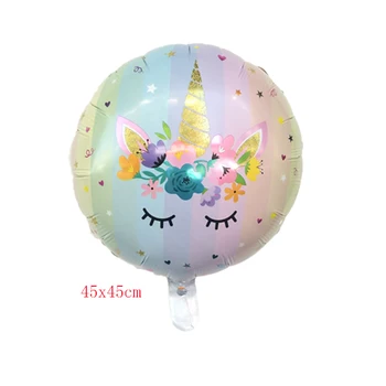 50pcs/lot 18inch Flower Unicorn Foil Balloon Birthday Party Decoration Baby Shower Globos Wedding Balloons Children's Toys Gifts
50pcs/lot 18inch Flower Unicorn Foil Balloon Birthday Party Decoration Baby Shower Globos Wedding Balloons Children's Toys Gifts