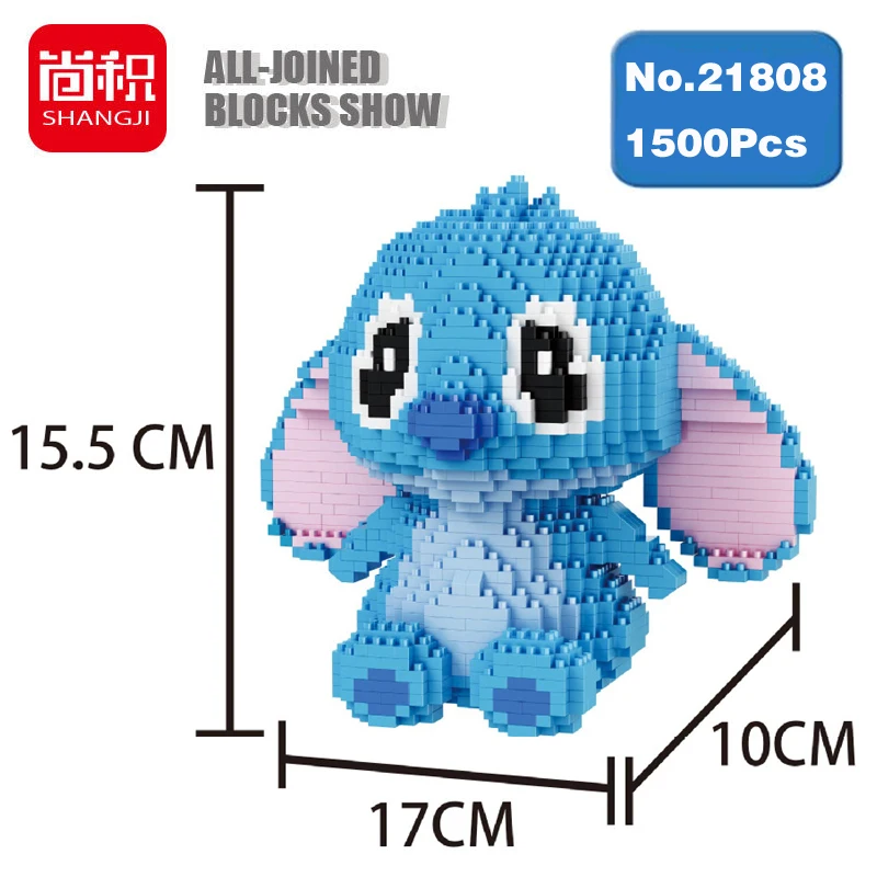 Shangji 21808 Lilo & Stitch Blue Alien Animal Monster 3D Model DIY Diamond Nano Blocks Bricks Mini Building Assembly Toy no Box
Shangji 21808 Lilo & Stitch Blue Alien Animal Monster 3D Model DIY Diamond Nano Blocks Bricks Mini Building Assembly Toy no Box