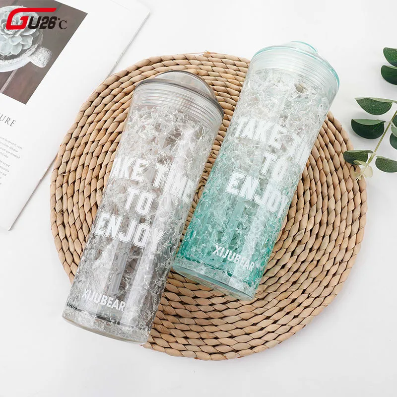 500ml Plastic Water Bottle Creative Summer Cool Outdoor Portable Ice Home Office Kettle Leak Proof Drinkware Novelty Gift
500ml Plastic Water Bottle Creative Summer Cool Outdoor Portable Ice Home Office Kettle Leak Proof Drinkware Novelty Gift