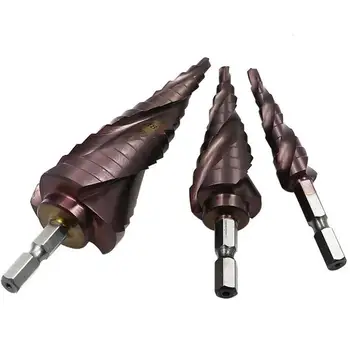 M35 Hex Shank 4-32MM Spiral Groove Metal Step Cone Drill Bit Stainless Steel Hole Saw Cutter Wood Power Tool
M35 Hex Shank 4-32MM Spiral Groove Metal Step Cone Drill Bit Stainless Steel Hole Saw Cutter Wood Power Tool