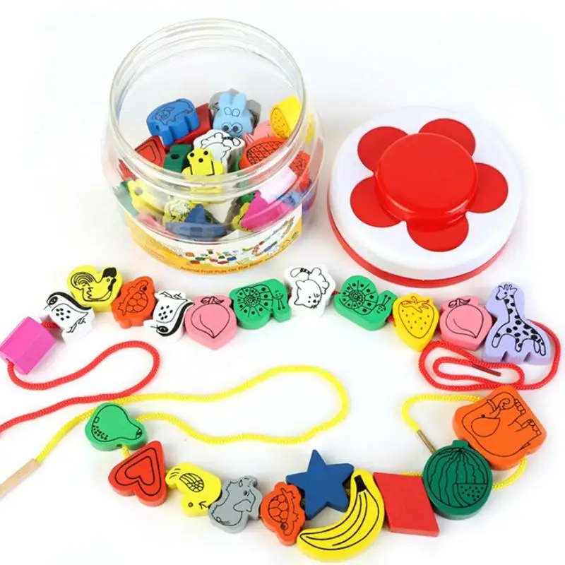 A Jar Of 45 Beads Animal-shaped & Fruit-shaped Beads Bead Stringing Toys Cognitive Educational Toys For Children Babies Infants
A Jar Of 45 Beads Animal-shaped & Fruit-shaped Beads Bead Stringing Toys Cognitive Educational Toys For Children Babies Infants