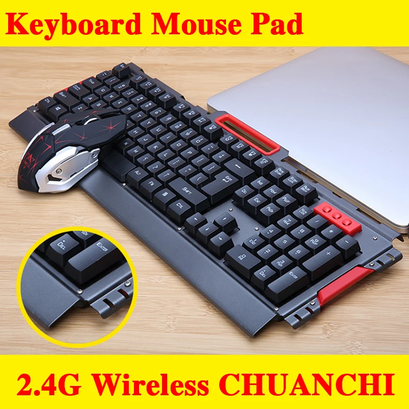 2.4G wireless Multimedia Ergonomic Usb Gaming Keyboard Mouse Combo illuminated 2400DPI Optical Gamer Mouse Sets + Mouse Pad
2.4G wireless Multimedia Ergonomic Usb Gaming Keyboard Mouse Combo illuminated 2400DPI Optical Gamer Mouse Sets + Mouse Pad