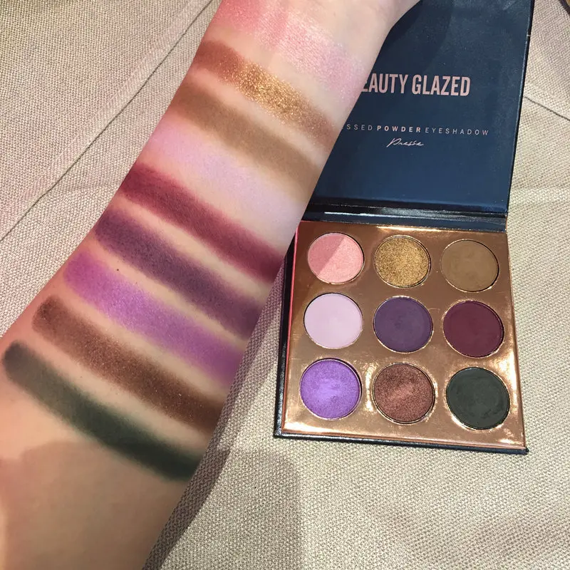Beauty Glazed 9 Colors Eyeshadow Palette Smooth Shimmer Matte Diamond Smoky Eyes Makeup Palette Glitter Eye Shadow TSLM1
Beauty Glazed 9 Colors Eyeshadow Palette Smooth Shimmer Matte Diamond Smoky Eyes Makeup Palette Glitter Eye Shadow TSLM1
