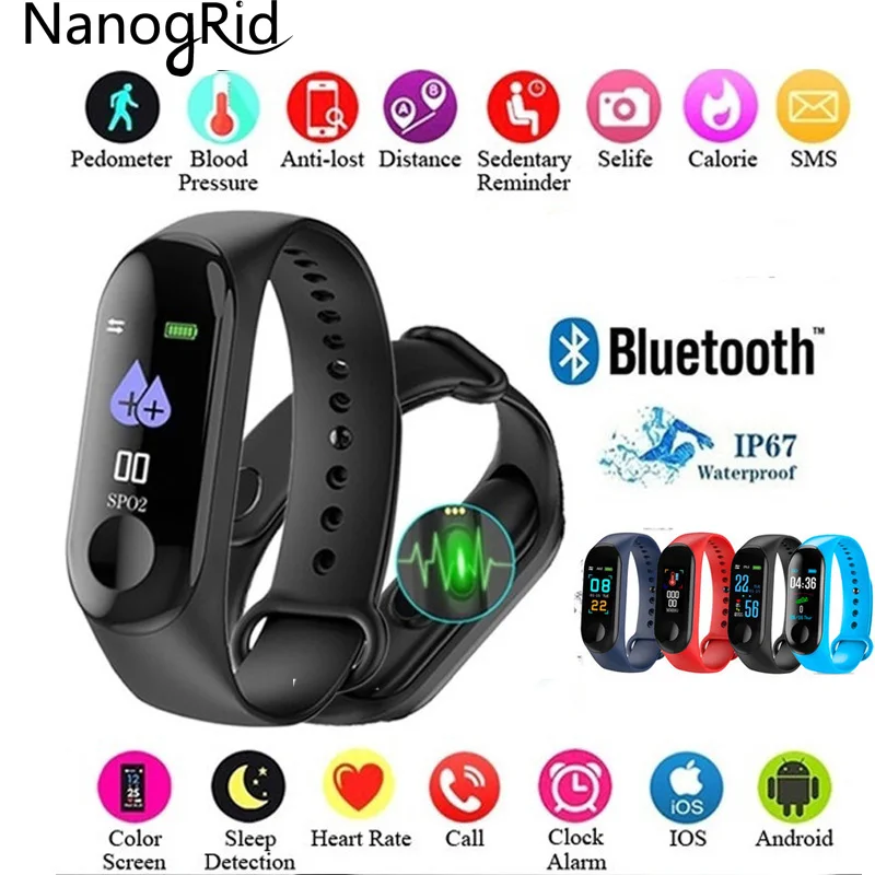 M3 Color Screen Smart Watch Sport Fitness Bracelet IP67 Waterproof Blood Pressure Oxygen Activity Tracker For Men Women watches
M3 Color Screen Smart Watch Sport Fitness Bracelet IP67 Waterproof Blood Pressure Oxygen Activity Tracker For Men Women watches