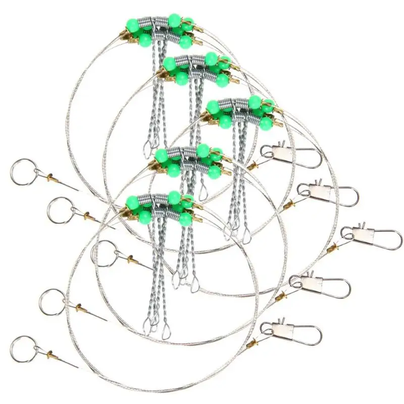 5pcs Anti-Winding 6 Swivel String Fishing Hook Steel Rigs Wire Leader Hooks String Fishing Hook Steel Rigs Wire Leader
5pcs Anti-Winding 6 Swivel String Fishing Hook Steel Rigs Wire Leader Hooks String Fishing Hook Steel Rigs Wire Leader