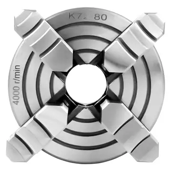 K72- 80 4-Jaw Lathe Chuck 80mm Independent 1pcs Safety Chuck Key 3pcs Mounting Bolt
K72- 80 4-Jaw Lathe Chuck 80mm Independent 1pcs Safety Chuck Key 3pcs Mounting Bolt