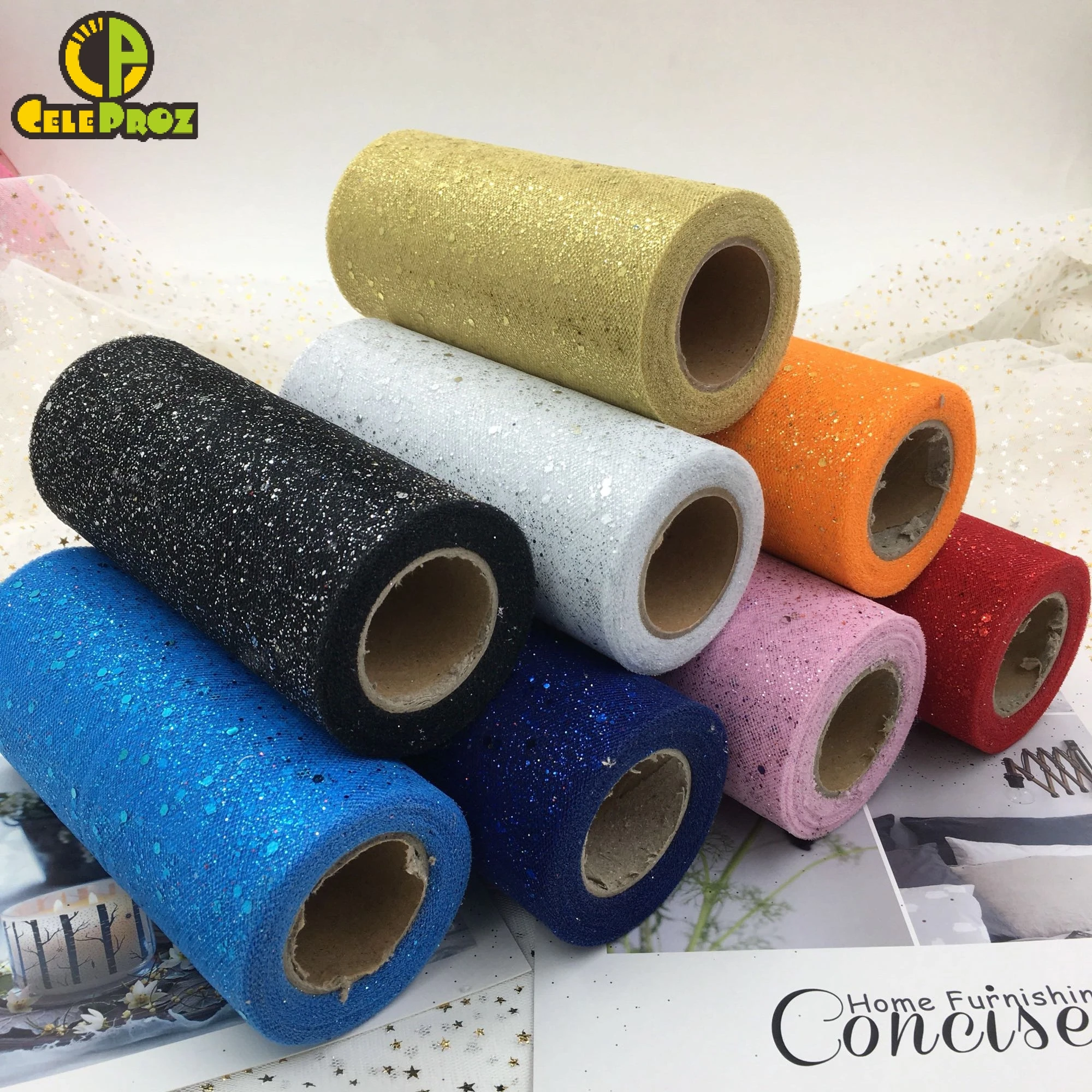 15cm 25Yards Glitter Tulle Roll Sparkly Glitter Sequin Tulle Mesh DIY Party Crafts Tutu Skirt Wedding Birthday Party Supplies
15cm 25Yards Glitter Tulle Roll Sparkly Glitter Sequin Tulle Mesh DIY Party Crafts Tutu Skirt Wedding Birthday Party Supplies